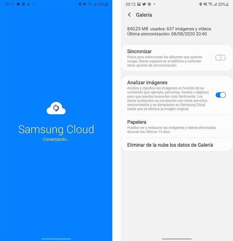 Come spostare automaticamente foto o file dalla galleria al Samsung Cloud